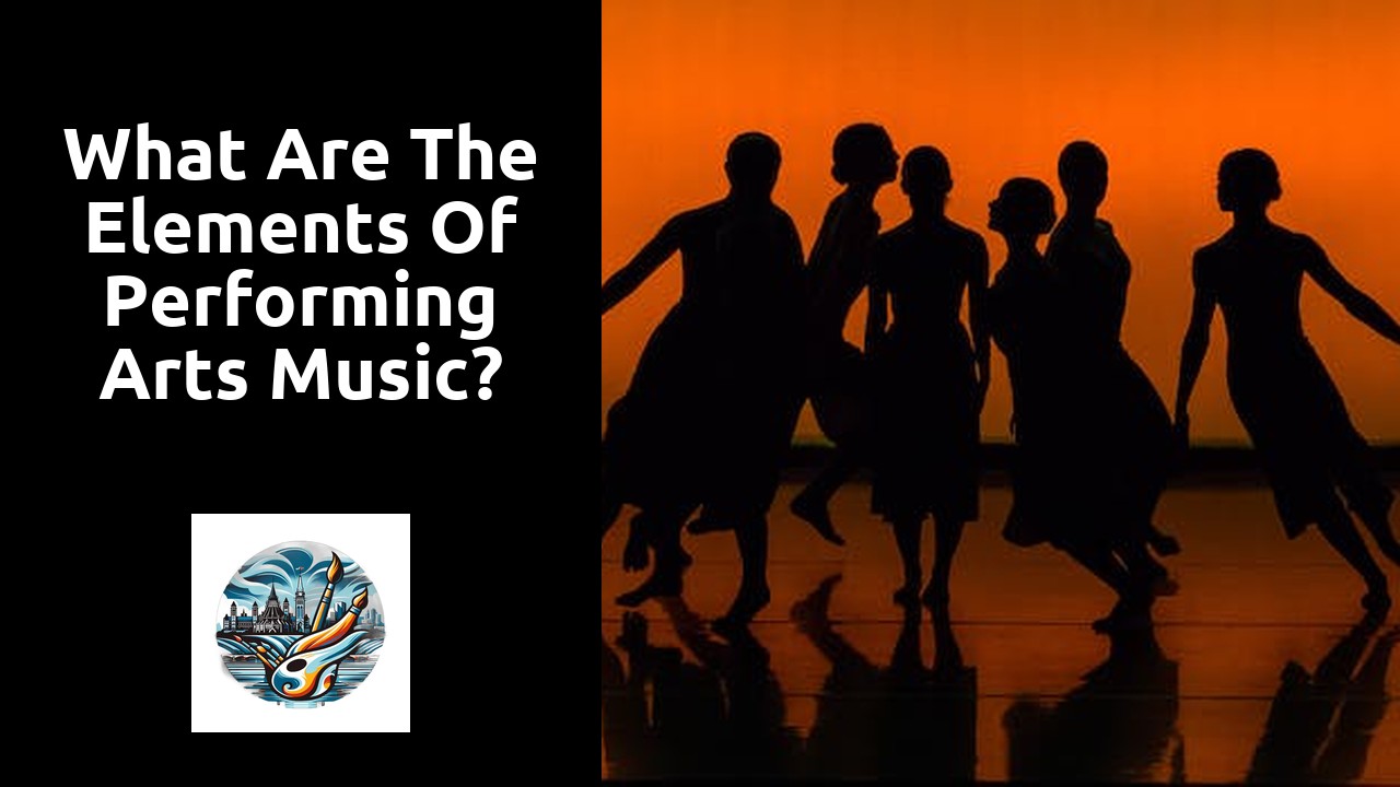 What are the elements of performing arts music?