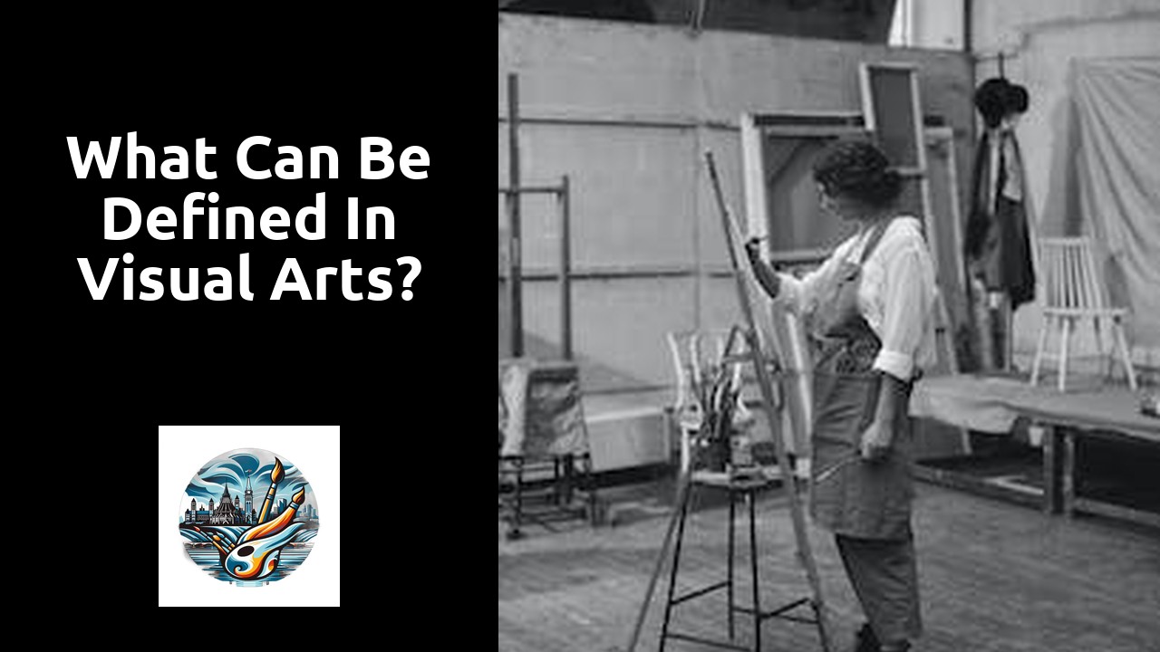 What can be defined in visual arts?