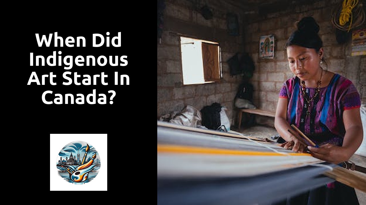 When did Indigenous art start in Canada?